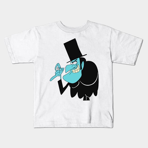 Snidley Whiplash - Rocky Bullwinkle - Dudley Do-Right Kids T-Shirt by LuisP96